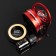 The accessory on the panel, gravitational rings, rotates from the sun, galaxy, red