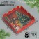 Box for confectionery with PVC “Happy New Year”, fireplace, 13 x 13 x 3 cm, new year