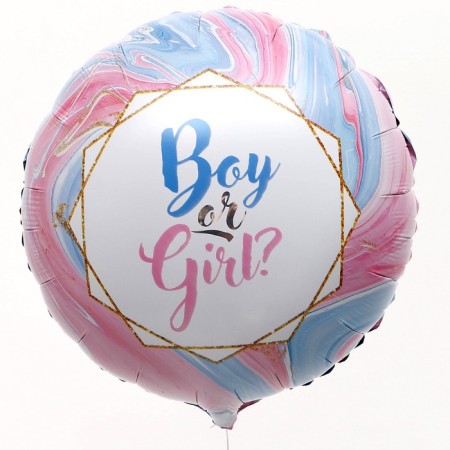 Foil ball 18 "Boy or Girl?", Circle-1