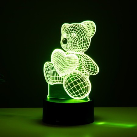 Touchscreen lamp "Mishutka" LED 7 colors USB/from Black Black Black Risalux-6