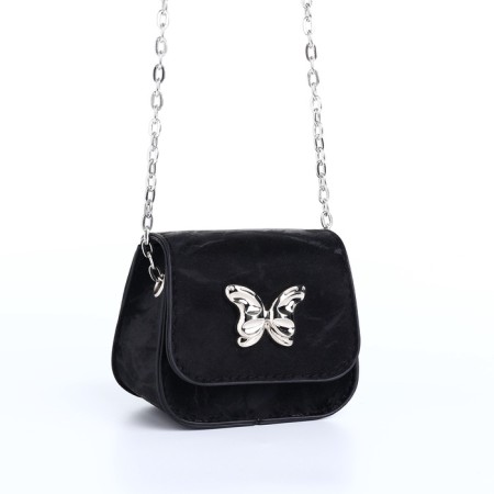 Female bag on a magnet, black color-4