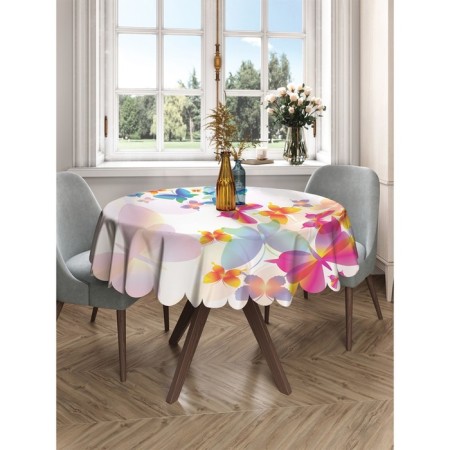 Tables on the table "Colored butterflies", round, Saten, d = 150 cm-2
