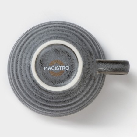Porcelain cup Magistro Urban, 200 ml, gray color-3