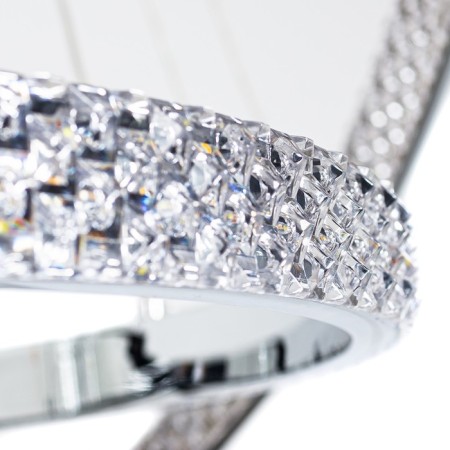 Orione 3 cm chandelier, D 80 cm, 1x160W LED-3