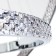 Orione 3 cm chandelier, D 80 cm, 1x160W LED