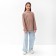 Longsliv children's minku, beige color, height 110 cm