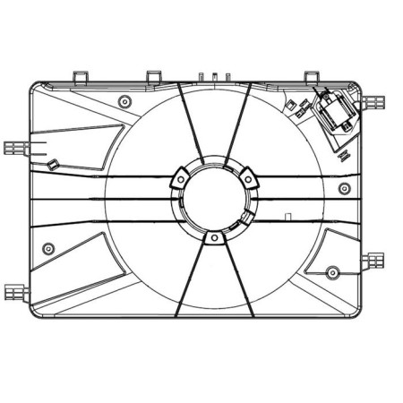 Cruze cooling fan (09-) Chevrolet 13267633, Luzar LFS 0550-1