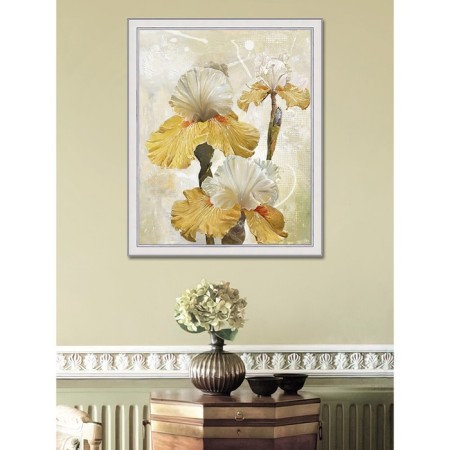 Reproduction of the picture "Romantic irises. No. 1 ”, 40x50, frame (45-a355)-2