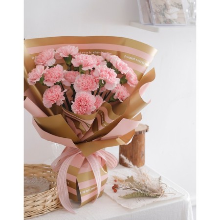 Matte film for flowers "Boston", red, 57 cm x 5 m-5