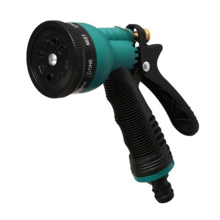 Pistol for watering, 8 modes, under connector, PP -plastic, Greengo-1
