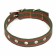Collar of tarpaulin dimensionless two -layer, 58 x 2.5 cm, khaki/red