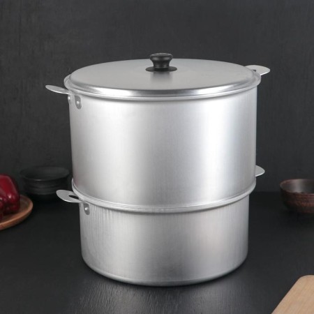 Manti-Kazan, 10 l, with 4 discs, metal cover-6