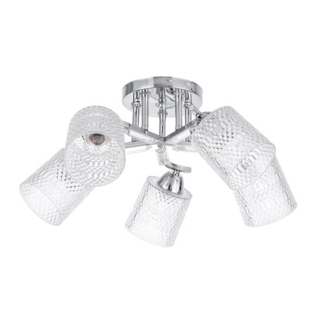Ceiling chandelier "Amis" E27 5x40W chrome 52x52x22cm