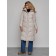 Coat insulated winter feminine, size 42, color light gray