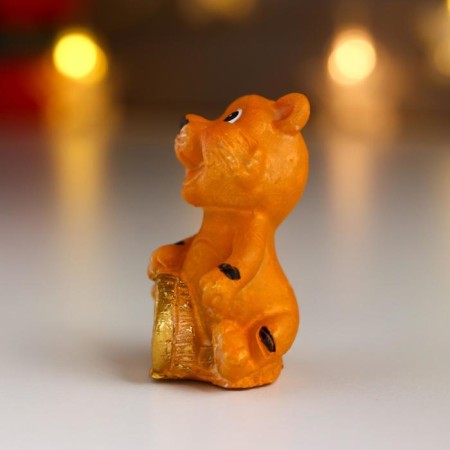 Souvenir Polystone "Tigrush with gold coins" MIX 4x2.5x3 cm-3