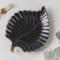 Ceramic serving dish "Rapsodia. Sheet ", 26.5 × 20.5 × 2.5 cm, black color