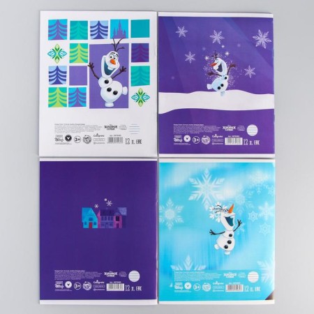 Notebook in a ruler of 12 sheets, 5 types of mix, cover coated cardboard, cold heart-6