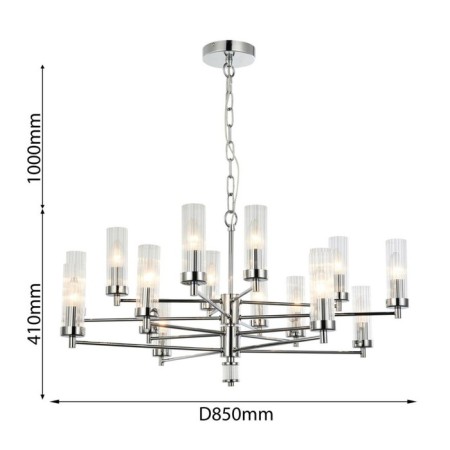 Aesthetic Suspension Celter 850 mm, E14-2