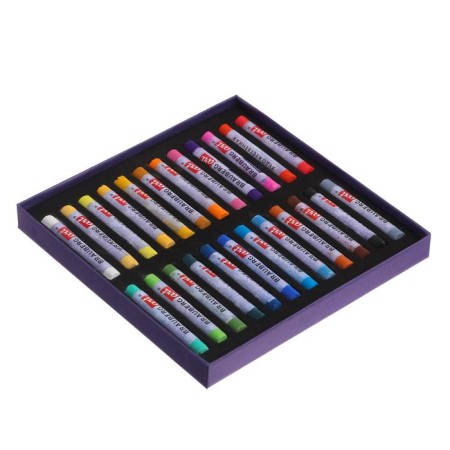 Pastel dry Soft set 24 colors, Brauberg Art Classic-1