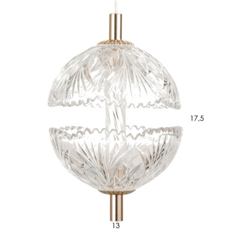 Lamp Bayerlux "Aina" 8W LED gold 13.5x13.5x19cm-4