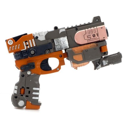 The Titan robot bleach, transforms, shoots with soft bullets, brown color-5