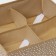 Organizer for storing linen of the Dolyan "Points", 4 cells, 29 × 29 × 10 cm, beige color
