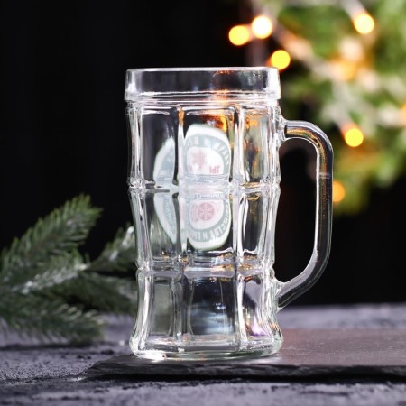 New Year! Mug New Year's glass beer "Good luck and luck!" 500 ml-2