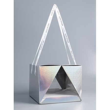 Box under the bento-port with ribbons, 25 x 25 x 20 cm