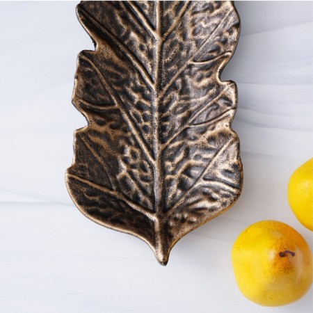Daille of the Golden Leaf, 37 × 14 cm, bronze color.-5