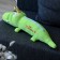 Soft toy-podushka "Crocodile with a duck", 65 cm, green color