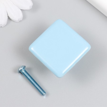 Pen for the casket ceramics, metal "Square" Blue 3.3x3.3x2.1 cm