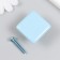 Pen for the casket ceramics, metal "Square" Blue 3.3x3.3x2.1 cm