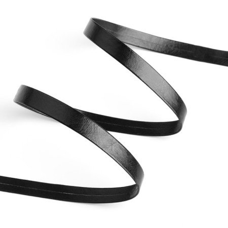 Slanting bike, leather, 8 mm × 10 ± 1 m, black color-1
