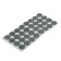Furniture tundra, d = 19 mm, round, gray, 32 pcs.