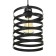 Lamp Bayerlux 2462/1 E27 40W Black 18x18x20-120 cm