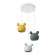 Bayerlux lamp "Barney" 3he27 40w yellow white green 35x35x30-130cm