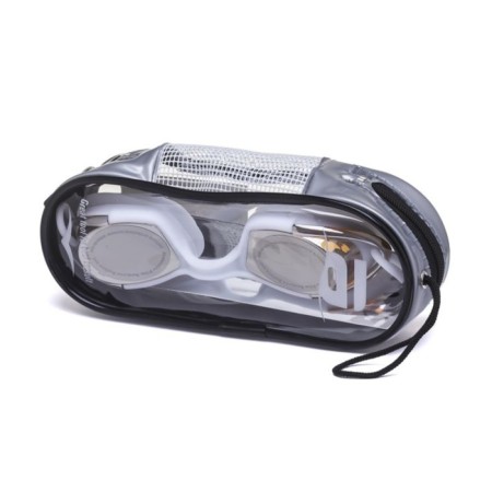 ATEMI N9101M swimming glasses, silicone, white/orange color-4