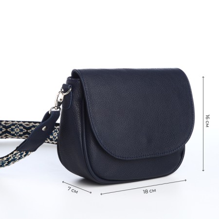Female bag on a valve, blue color-2