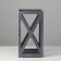 Kashpo wooden 14 × 14 × 26 cm "Lantern High-tech Provence", gray graphite