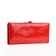 Women's wallet on magnet, red color