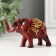 Souvenir Polystone "Elephant in the Golden Popone" 5x6.5x2.5 cm
