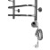 Domoterm electric heated towel rail "Stefano", 400 x 800 mm, 8 crossbars, right, chrome
