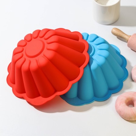 Baking shape of the share "Circle. Puding ", silicone, 24 × 23 × 9 cm, internal d = 21cm, color mix-8