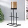 Summary Metal, glass for 1 candle "Arcana" D-5 cm, black 8.4x12.8x22.5 cm