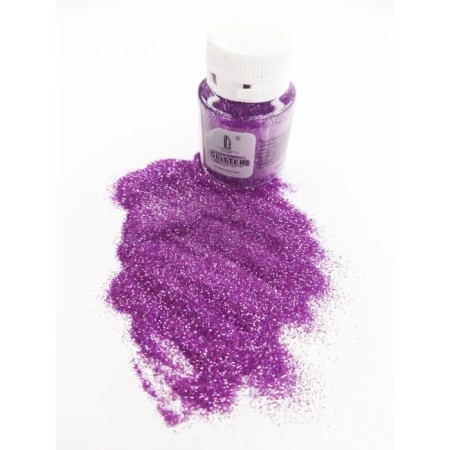 Decorative sparkles Luxart Luxglitter, 20 ml, size 0.2 mm, pink-5
