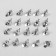 Bell for needlework, set of 20 pcs., Size 1 pc. - 0.8 cm, silver color