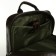 City backpack made of genuine leather with lightning, igermann, green color