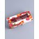 Box with a shell for 3 sweets, with the window "March 8", 13 x 5 x 3.3 cm. Confectionery packaging