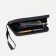 Women's wallet with lightning, black color