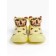 Botins-knees children's first step animals with a breathing sole, size 24, yellow color